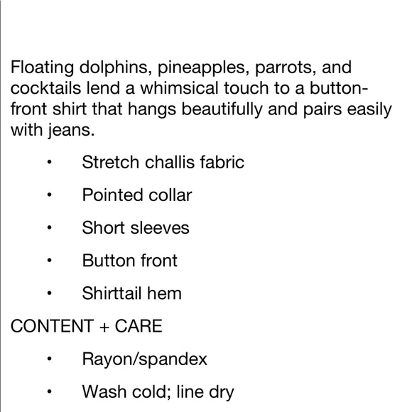 Nwt Torrid Tropical Print pineapple flamingo top - Picture 4 of 4